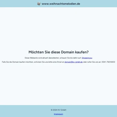 Screenshot weihnachtsmelodien.de