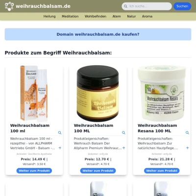 Screenshot weihrauchbalsam.de