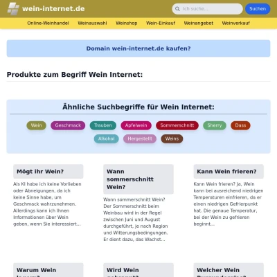 Screenshot wein-internet.de