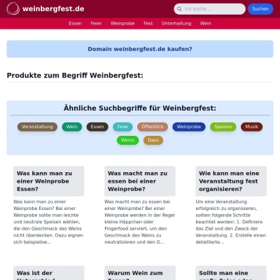 Screenshot weinbergfest.de