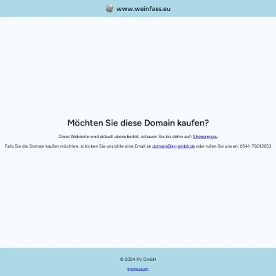 Screenshot weinfass.eu