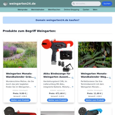 Screenshot weingarten24.de