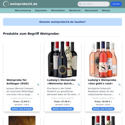 Screenshot weinprobe24.de