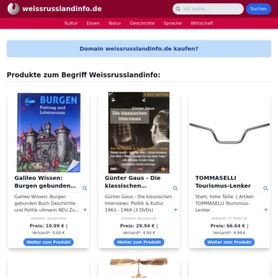 Screenshot weissrusslandinfo.de