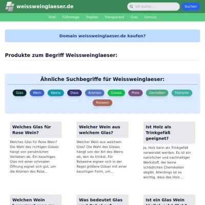 Screenshot weissweinglaeser.de