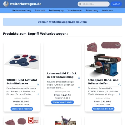 Screenshot weiterbewegen.de