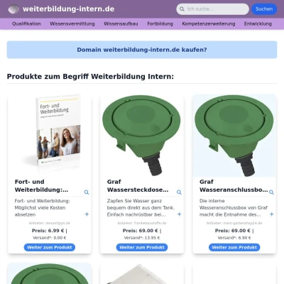 Screenshot weiterbildung-intern.de