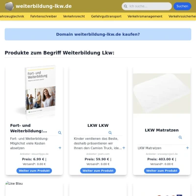 Screenshot weiterbildung-lkw.de