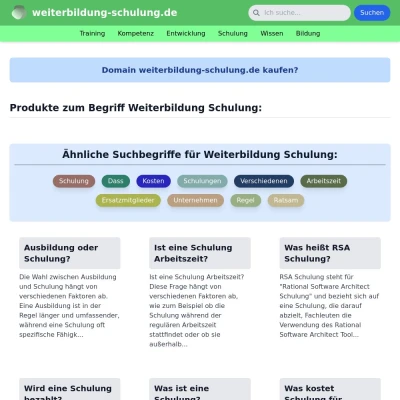 Screenshot weiterbildung-schulung.de