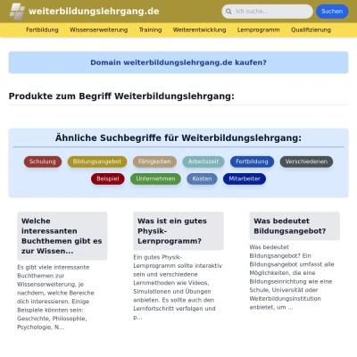 Screenshot weiterbildungslehrgang.de