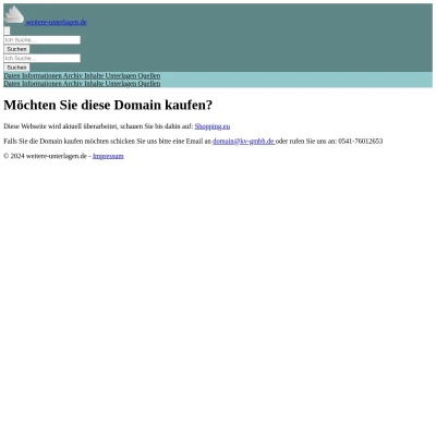 Screenshot weitere-unterlagen.de