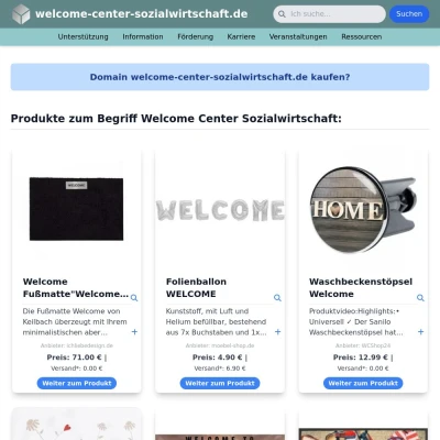 Screenshot welcome-center-sozialwirtschaft.de