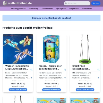 Screenshot wellenfreibad.de