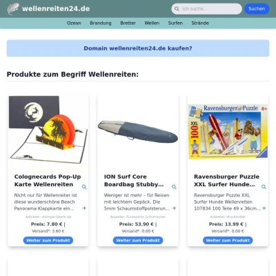 Screenshot wellenreiten24.de