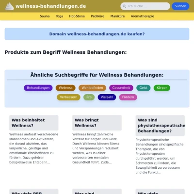 Screenshot wellness-behandlungen.de