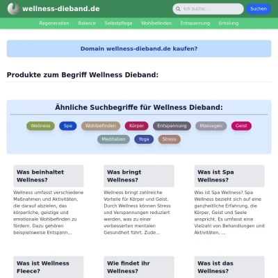 Screenshot wellness-dieband.de