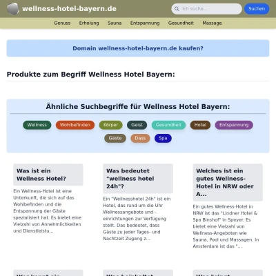 Screenshot wellness-hotel-bayern.de