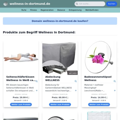 Screenshot wellness-in-dortmund.de