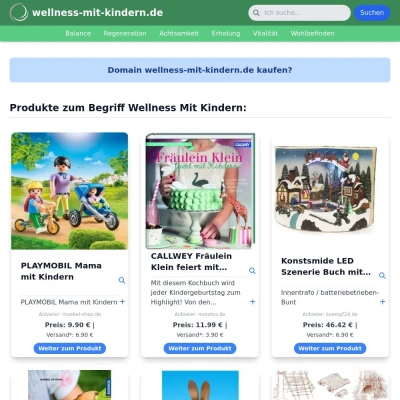 Screenshot wellness-mit-kindern.de