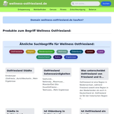 Screenshot wellness-ostfriesland.de