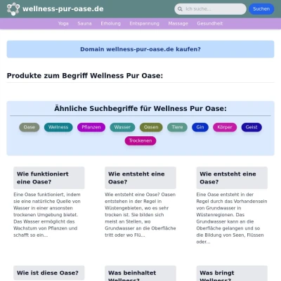 Screenshot wellness-pur-oase.de