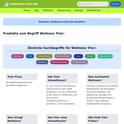 Screenshot wellness-trier.de