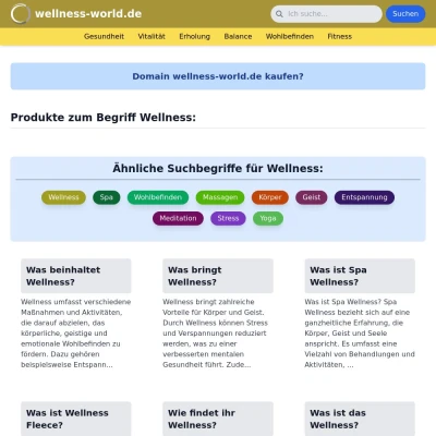 Screenshot wellness-world.de