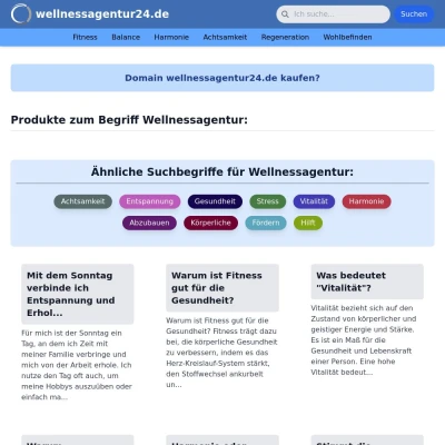 Screenshot wellnessagentur24.de