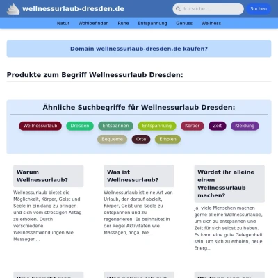 Screenshot wellnessurlaub-dresden.de