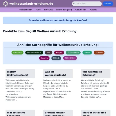 Screenshot wellnessurlaub-erholung.de