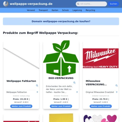 Screenshot wellpappe-verpackung.de