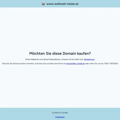 Screenshot weltweit-reisen.at