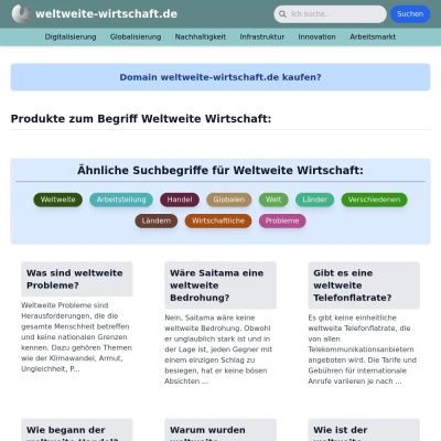 Screenshot weltweite-wirtschaft.de