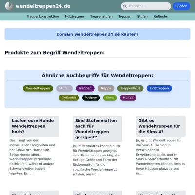 Screenshot wendeltreppen24.de