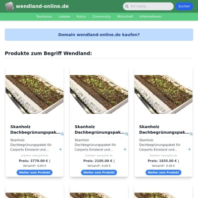 Screenshot wendland-online.de