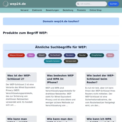 Screenshot wep24.de