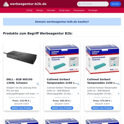 Screenshot werbeagentur-b2b.de