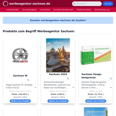 Screenshot werbeagentur-sachsen.de