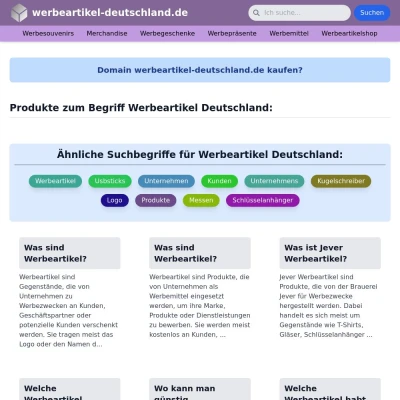 Screenshot werbeartikel-deutschland.de