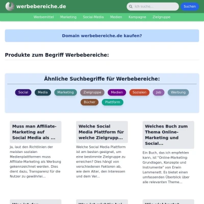 Screenshot werbebereiche.de