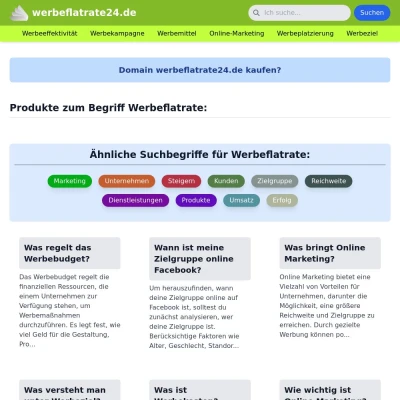 Screenshot werbeflatrate24.de