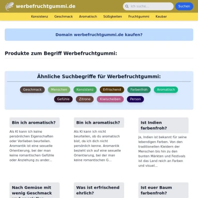 Screenshot werbefruchtgummi.de