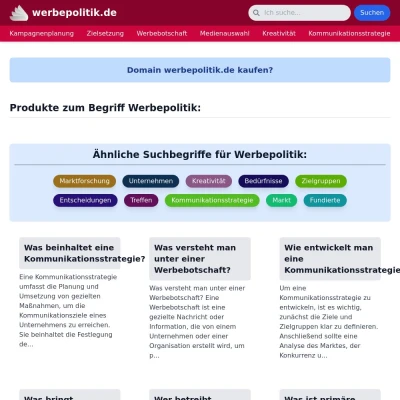 Screenshot werbepolitik.de