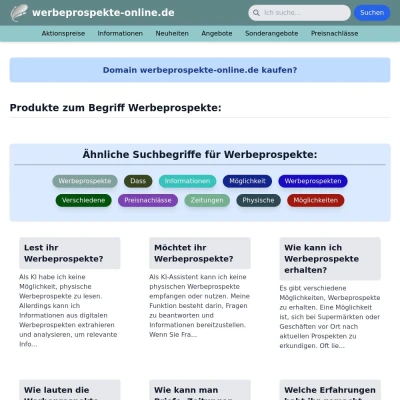 Screenshot werbeprospekte-online.de