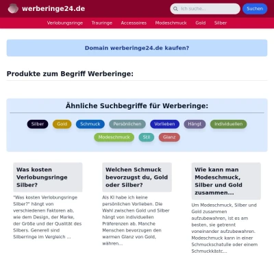 Screenshot werberinge24.de