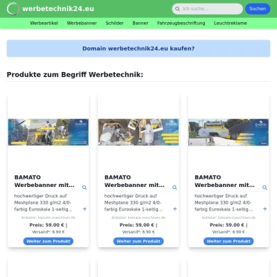 Screenshot werbetechnik24.eu