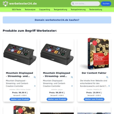 Screenshot werbetexter24.de