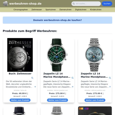 Screenshot werbeuhren-shop.de