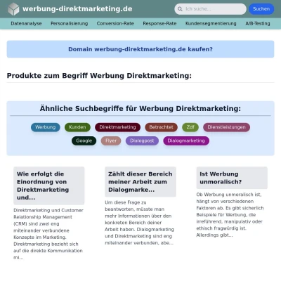 Screenshot werbung-direktmarketing.de