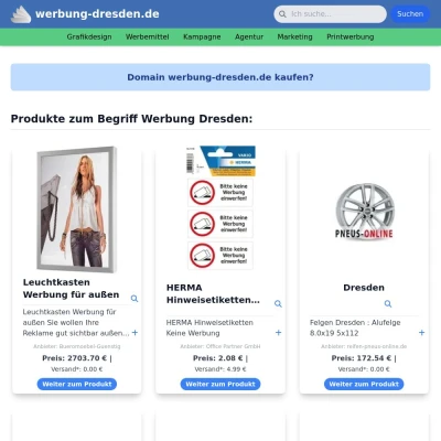 Screenshot werbung-dresden.de